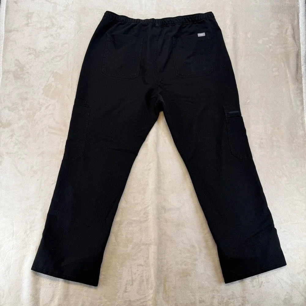 FIGS Scrub Pants Mens XL Black Excellent Technical Collection TM3001 Cargo